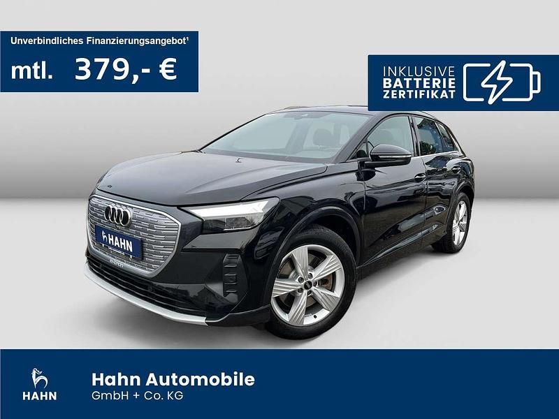 Mythosschwarz metallic Gebraucht 2022 Audi Q4 e-tron SUV | 27.930 € (Guter Preis) - Bild 1/3