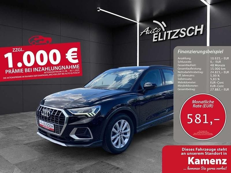 Mythosschwarz metallic Gebraucht 2022 Audi Q3 Advanced SUV | 35.450 € (Fairer Preis) - Bild 1/3