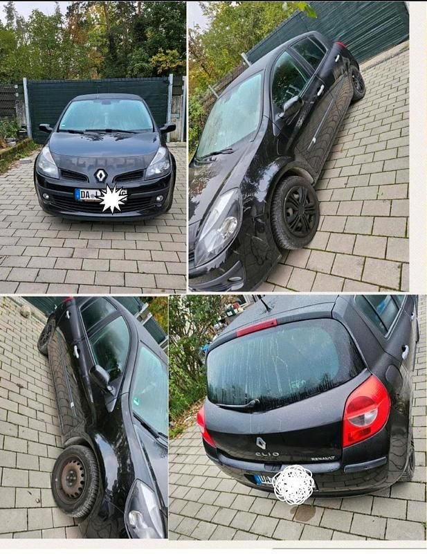 Schwarz Gebraucht 2007 Renault Clio II Kleinwagen | 2.800 € (Fairer Preis) - Bild 1/1