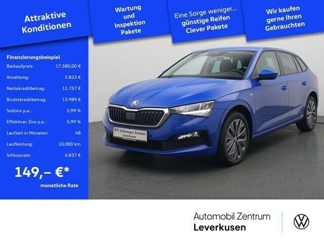 Blau / energy blau Gebraucht 2022 Skoda Scala Tour Kleinwagen | 17.580 € (Guter Preis) - Bild 1/4