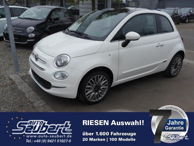 Weiß Gebraucht 2019 Fiat 500 Lounge Kleinwagen | 10.690 € (Guter Preis) - Bild 1/4