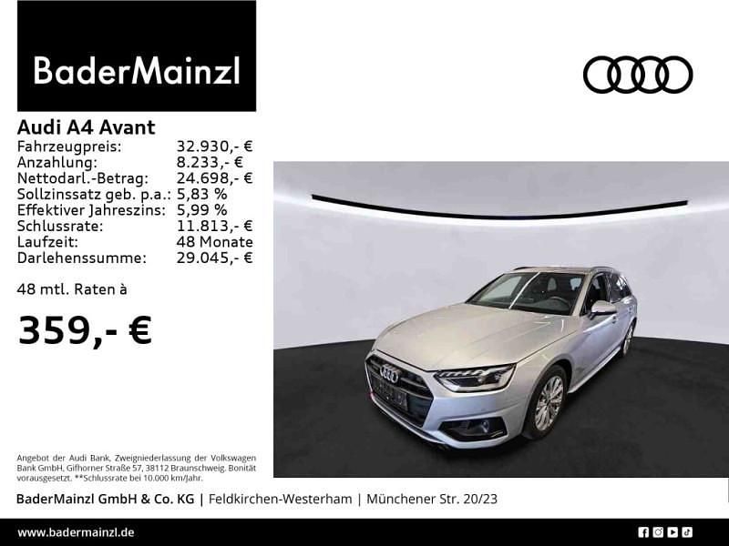 Silber Gebraucht 2022 Audi A4 Ambiente Kombi | 32.930 € (Fairer Preis) - Bild 1/4