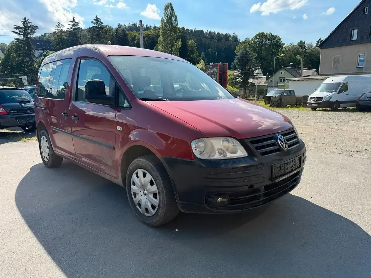 Gebraucht VW Caddy Life 75 PS (55 kW) 2006 Rot Van / Kleinbus