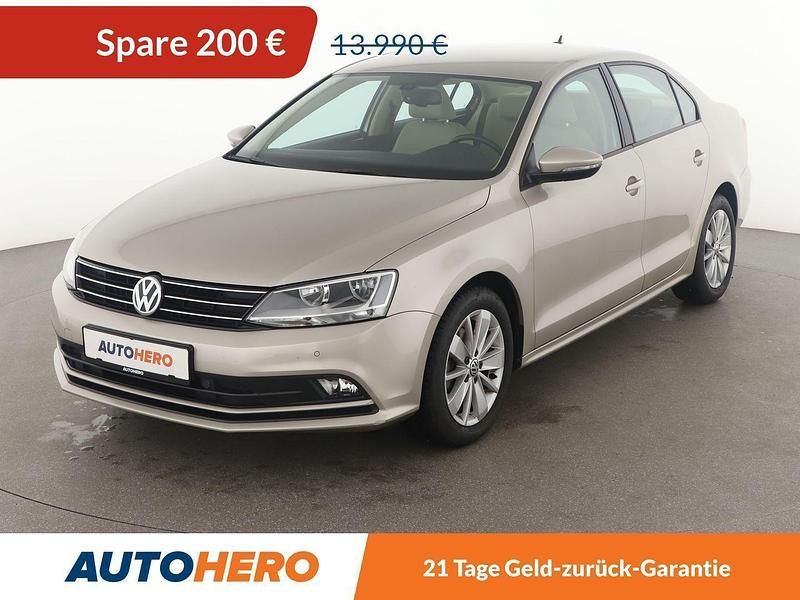 Grau Gebraucht 2016 VW Jetta Basis Limousine | 12.820 € (Teuer) - Bild 1/3