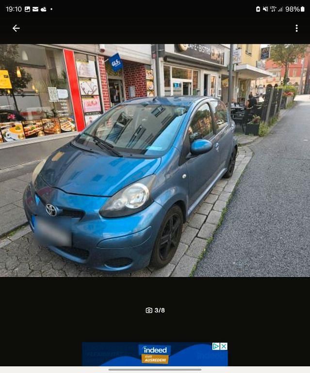 Gebraucht Toyota Aygo 68 PS (50 kW) 2009 Blau Kleinwagen