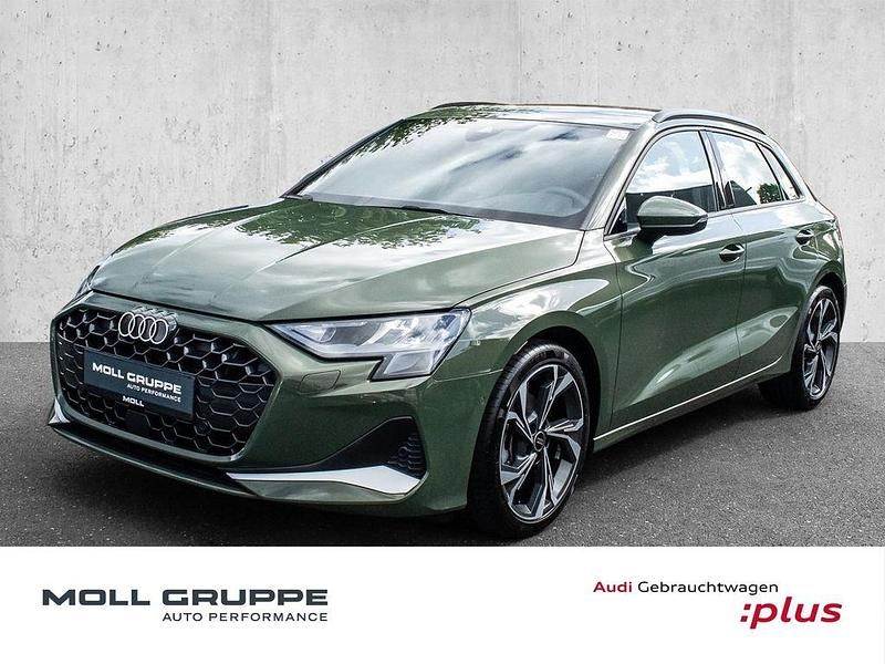 Distriktgrün metallic Gebraucht 2024 Audi A3 Sportback Advanced Plus Limousine | 29.290 € (Guter Preis) - Bild 1/3
