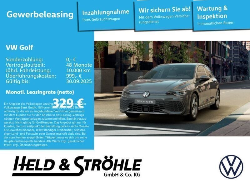 Grau Neu 2025 VW Golf VIII GTE Limousine | 43.445 € (Fairer Preis) - Bild 1/4