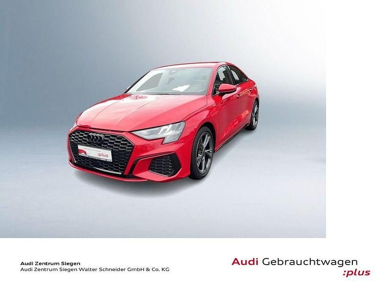 Gebraucht Audi A3 S-line plus 110 PS (80 kW) 2022 Tangorot metallic (metallic) Limousine