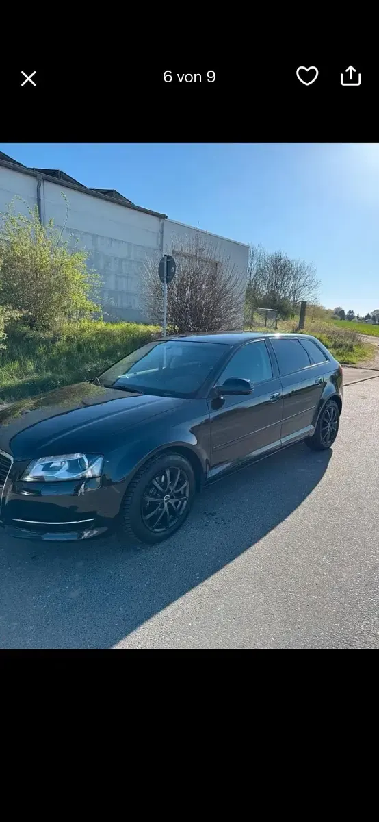 Gebraucht Audi A3 106 PS (77 kW) 2012 Schwarz Kleinwagen