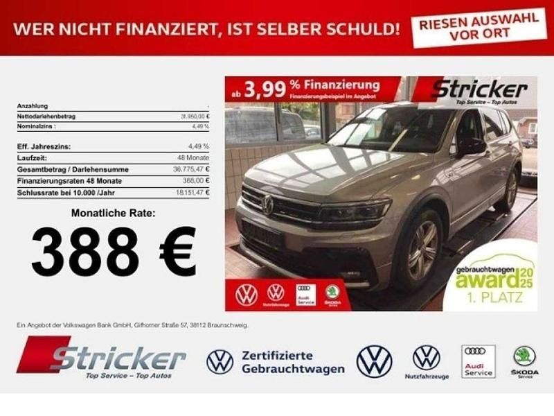 Pyritsilber metallic (metallic) Gebraucht 2021 VW Tiguan Allspace Style SUV | 31.950 € (Fairer Preis) - Bild 1/3