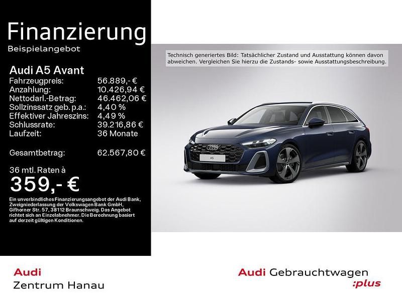 Firmamentblau metallic Gebraucht 2025 Audi A5 S-Line Kombi | 56.889 € (Teuer) - Bild 1/4
