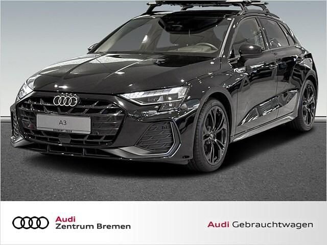 Mythosschwarz metallic Gebraucht 2024 Audi A3 S-Line | 33.380 € (Fairer Preis) - Bild 1/4