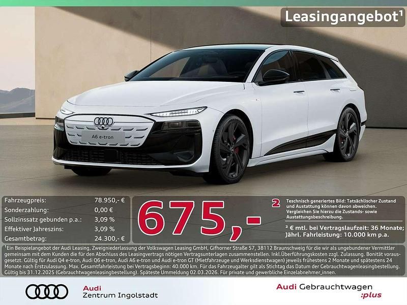 Gletscherweiß metallic Gebraucht 2025 Audi A6 e-tron Ambiente Kombi | 76.490 € - Bild 1/3