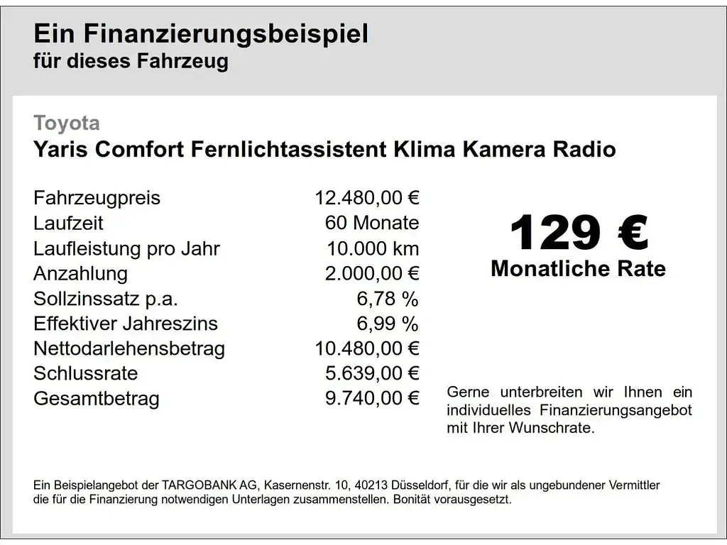 Gebraucht Toyota Yaris Comfort 72 PS (52 kW) 2020 Weiß Limousine