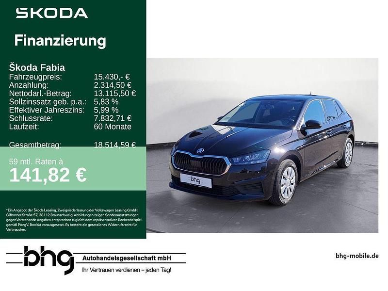 Schwarz Gebraucht 2022 Skoda Fabia Active Limousine | 15.430 € (Fairer Preis) - Bild 1/4