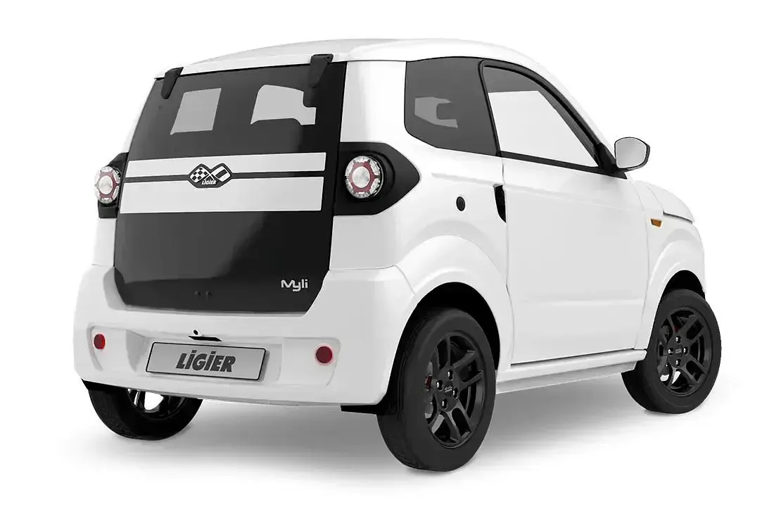 Neu Ligier Myli 2026 Glacier weiß Kleinwagen