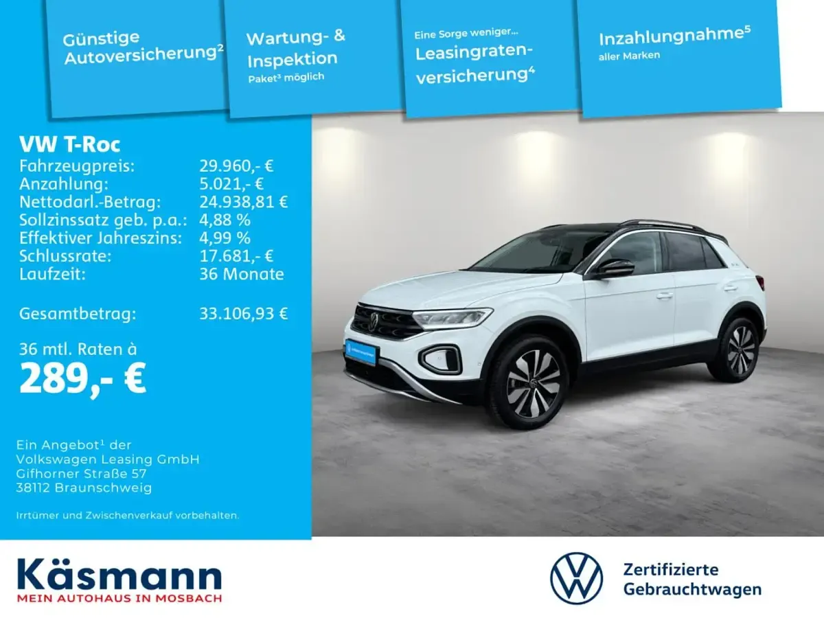 Gebraucht VW T-Roc Goal 150 PS (110 kW) 2026 SUV