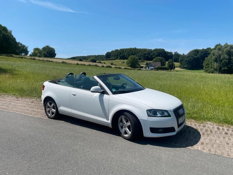 Weiß Gebraucht 2008 Audi A3 Cabriolet Cabrio | 4.800 € (Fairer Preis) - Bild 1/4