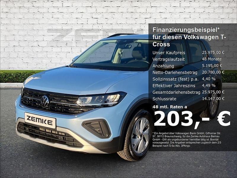 Gebraucht VW T-Cross Life 116 PS (85 kW) 2025 Blau SUV
