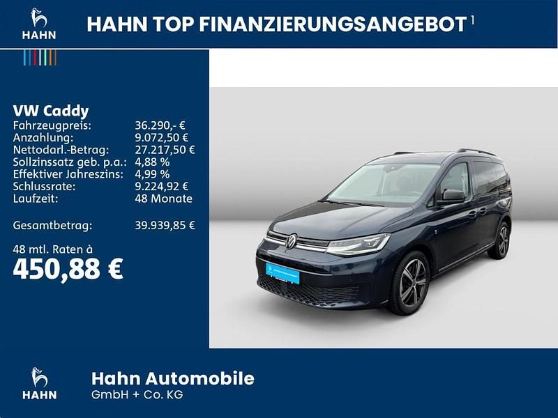 Gebraucht VW Caddy Dark Label 116 PS (85 kW) 2024 Blau Van / Kleinbus