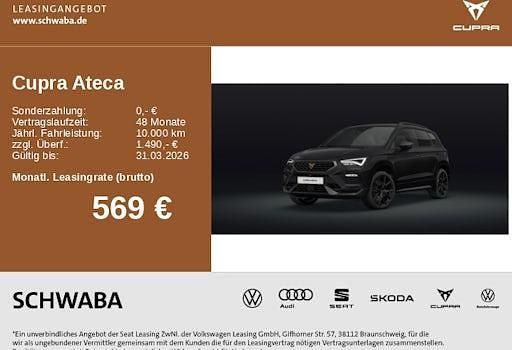 Neu Cupra Ateca VZ 300 PS (220 kW) 2026 Schwarz SUV