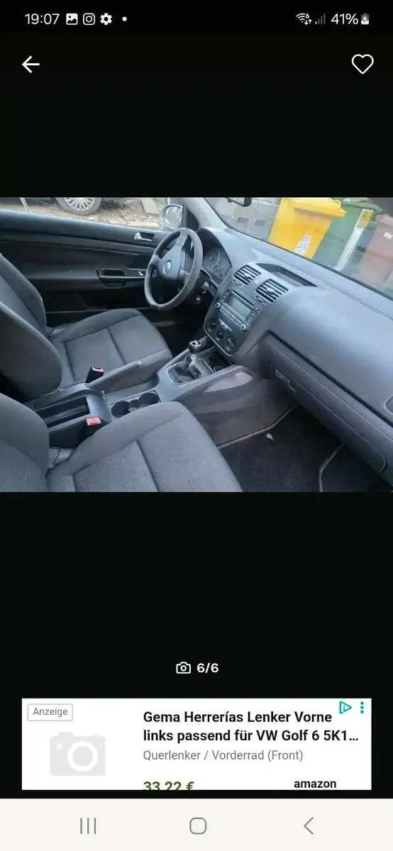 Gebraucht VW Golf IV 75 PS (55 kW) 2006 Schwarz Kleinwagen