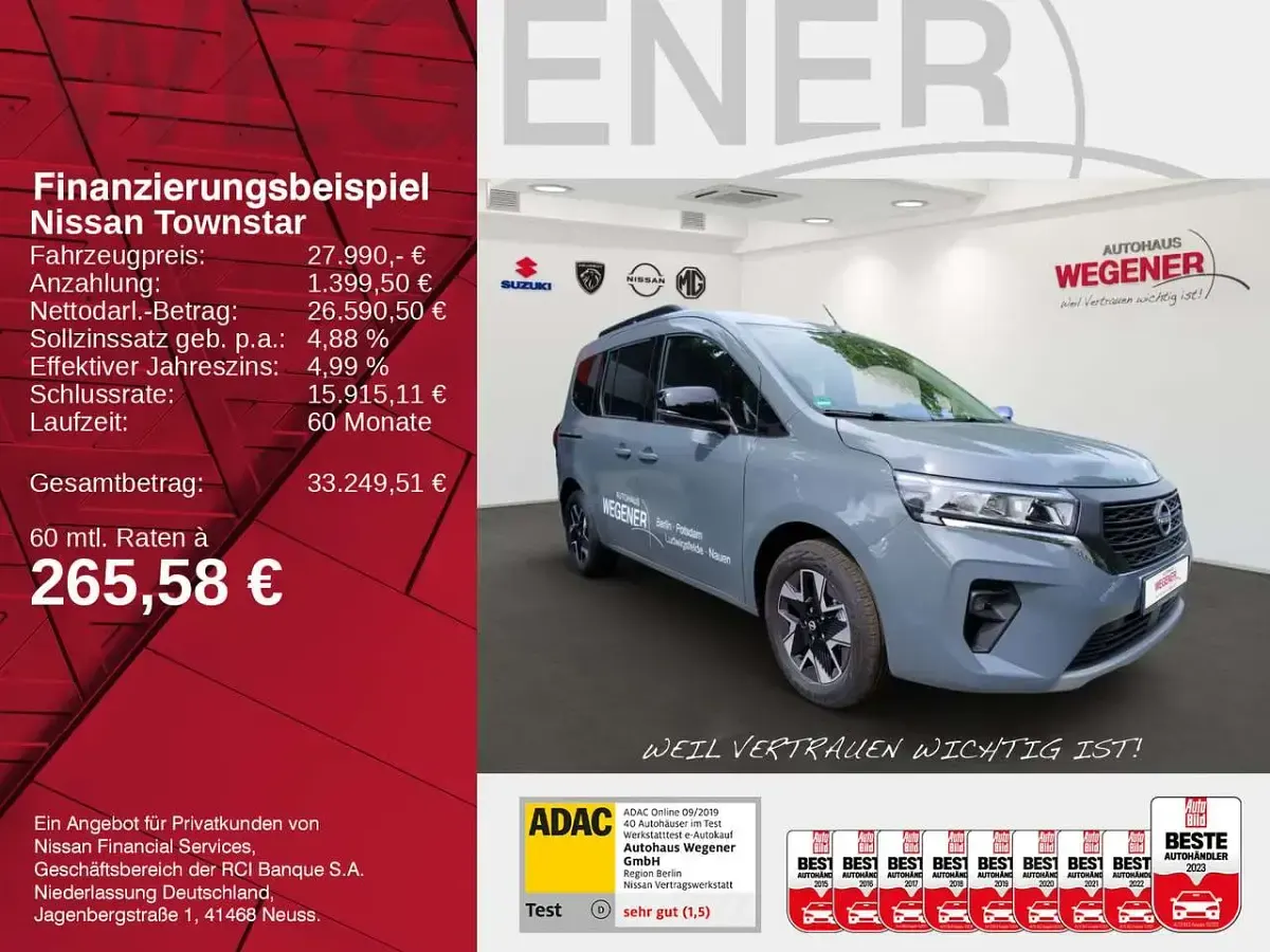 Gebraucht Nissan Townstar N-Connecta 131 PS (96 kW) 2025 Urban grey Van / Kleinbus