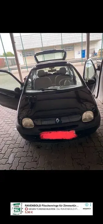 Gebraucht Renault Twingo Authentique 58 PS (42 kW) 2001 Schwarz Kleinwagen