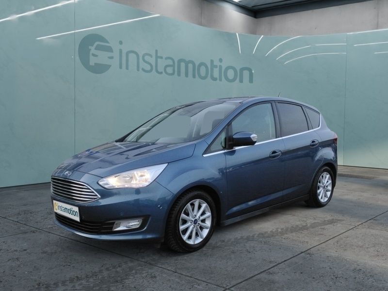 Blau Gebraucht 2019 Ford C-MAX Titanium Van / Kleinbus | 17.290 € (Teuer) - Bild 1/4