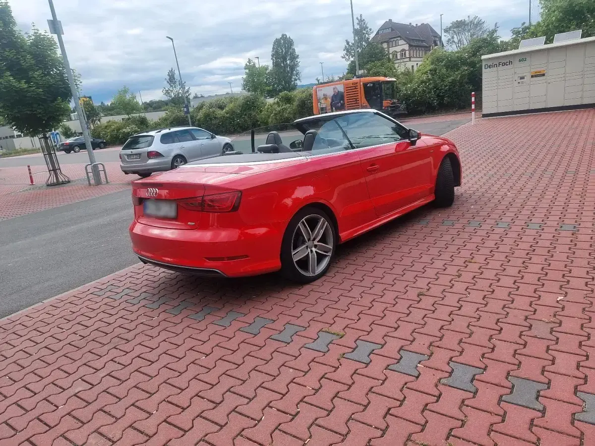 Brugt Audi A3 Cabriolet S-Line 150 HK (110 kW) 2016 Rød Cabriolet