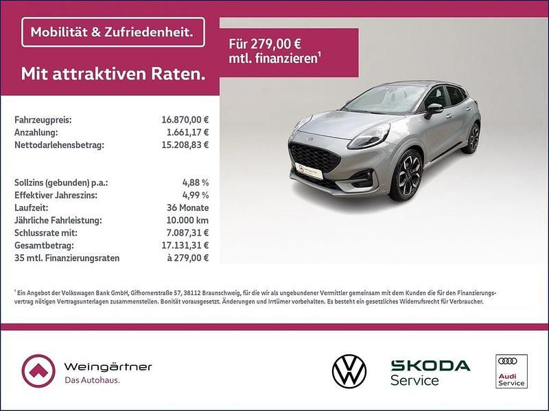 Silber Gebraucht 2021 Ford Puma ST-Line X SUV | 16.870 € (Fairer Preis) - Bild 1/4