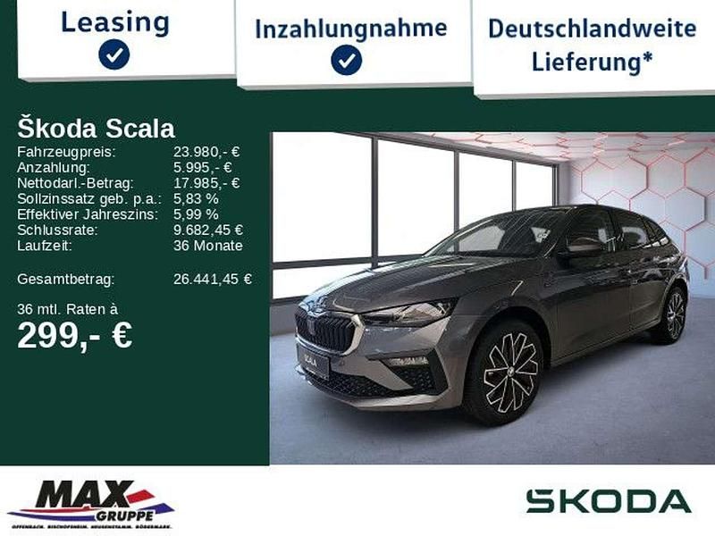 Grau Gebraucht 2024 Skoda Scala Selection Kleinwagen | 23.980 € (Teuer) - Bild 1/3