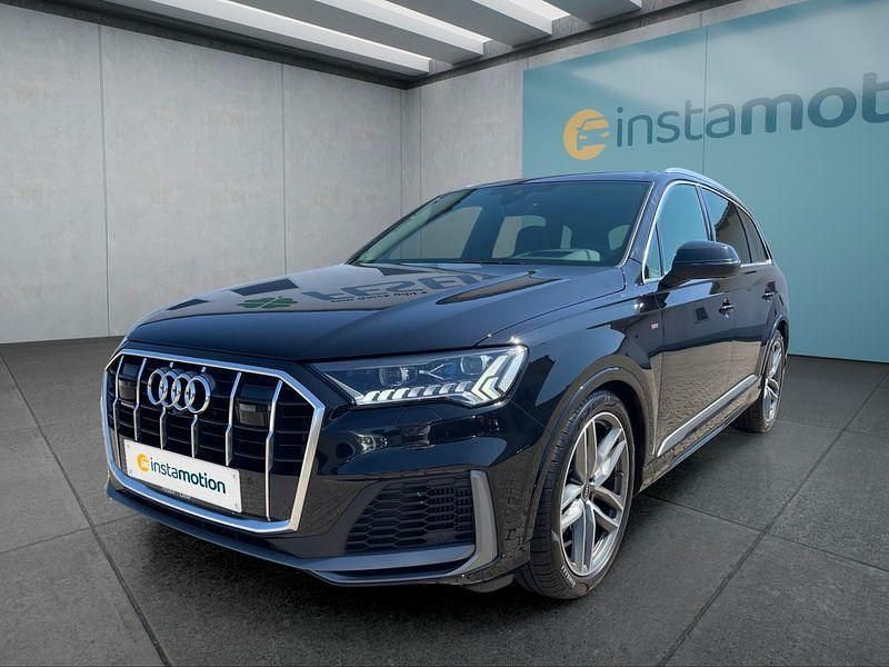 Schwarz Gebraucht 2022 Audi Q7 S-Line SUV | 57.199 € - Bild 1/4
