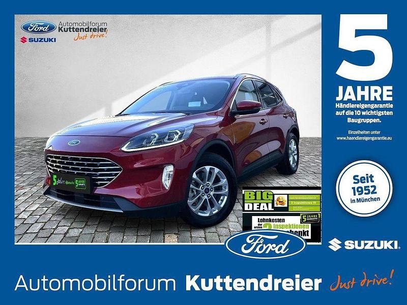 Lucidrot metallic Gebraucht 2021 Ford Kuga Titanium SUV | 23.330 € (Guter Preis) - Bild 1/4