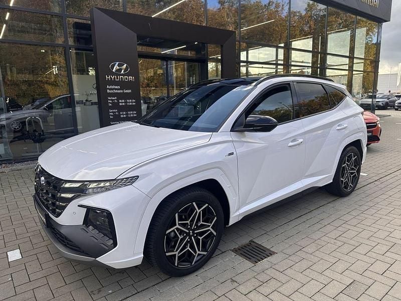 Atlas white Gebraucht 2024 Hyundai Tucson N Line SUV | 32.470 € (Fairer Preis) - Bild 1/4