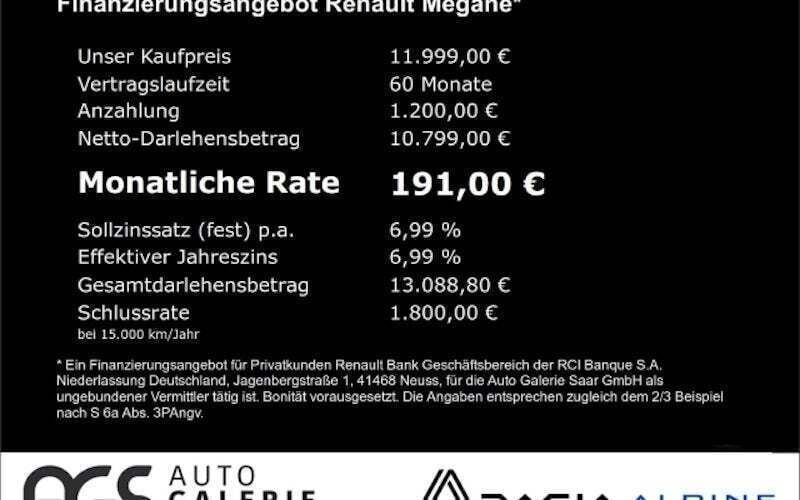 Weiss Gebraucht 2020 Renault Mégane GrandTour Life Kombi | 11.999 € (Superpreis) - Bild 1/1