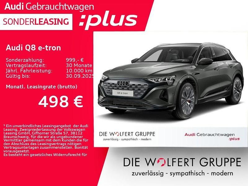 Grau Gebraucht 2024 Audi Q8 e-tron Advanced Plus SUV | 64.055 € (Fairer Preis) - Bild 1/4