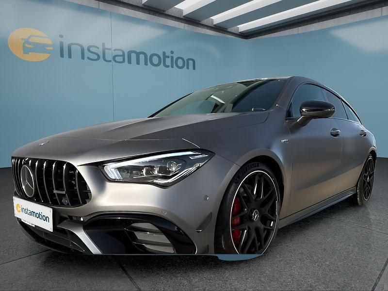 Grau Gebraucht 2023 Mercedes CLA45 AMG AMG Limousine | 56.899 € (Teuer) - Bild 1/4