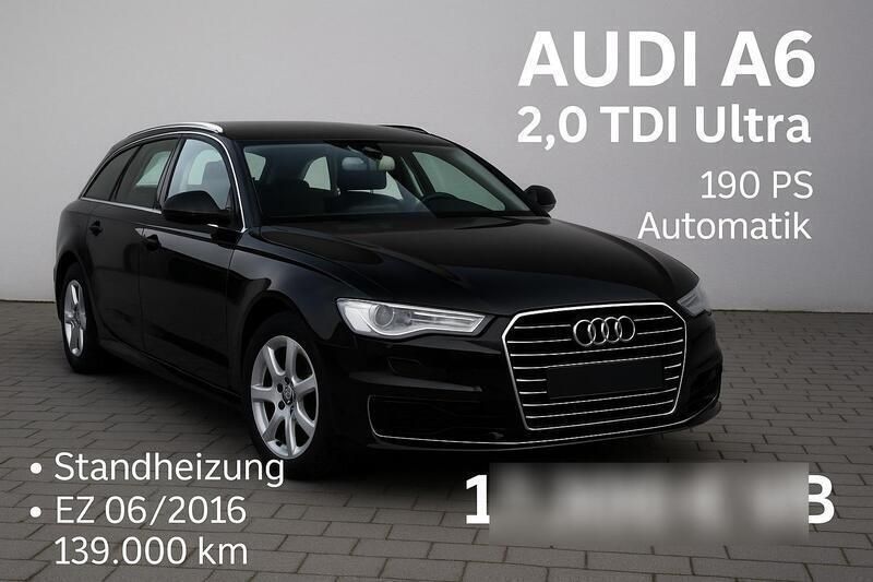 Schwarz Gebraucht 2016 Audi A6 Kombi | 17.300 € (Superpreis) - Bild 1/4