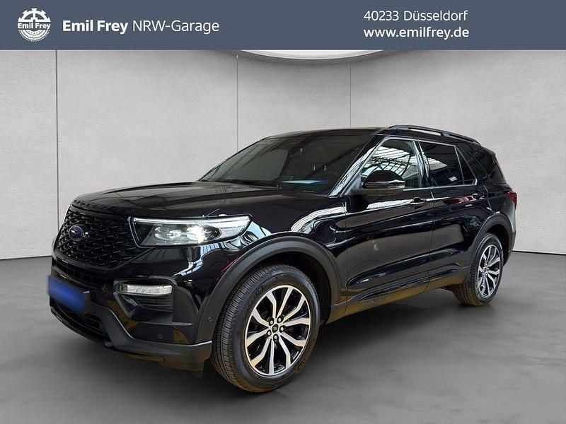 Obsidianschwarz metallic Gebraucht 2021 Ford Explorer ST-Line SUV | 48.450 € (Fairer Preis) - Bild 1/3