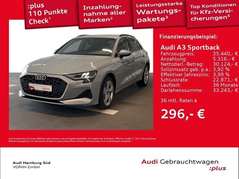 Othercolor Gebraucht 2024 Audi A3 Sportback S-Line Limousine | 35.910 € (Fairer Preis) - Bild 1/3