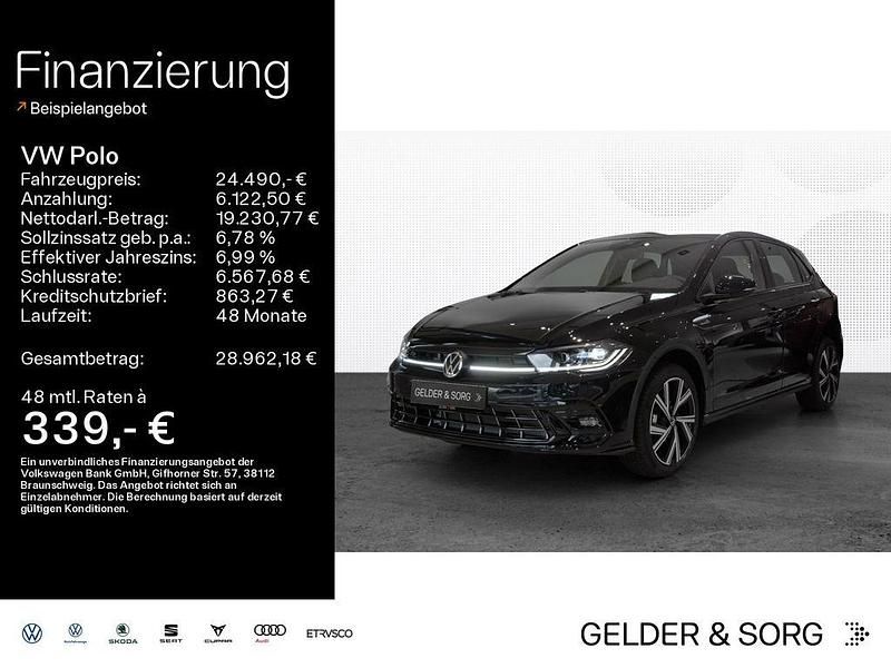 Deep black perleffekt Gebraucht 2025 VW Polo R-line Kleinwagen | 24.490 € (Fairer Preis) - Bild 1/4