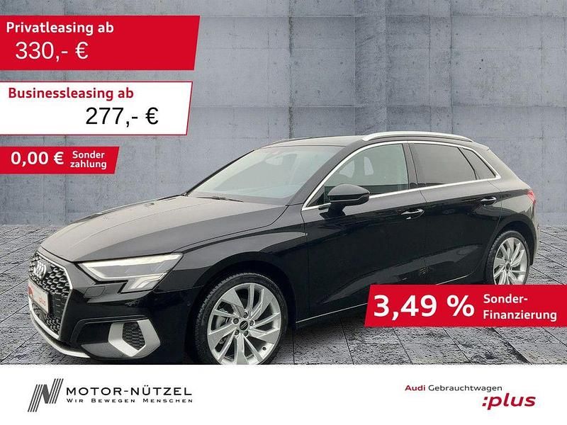 Mythosschwarz metallic Gebraucht 2024 Audi A3 Advanced Limousine | 34.930 € (Guter Preis) - Bild 1/4