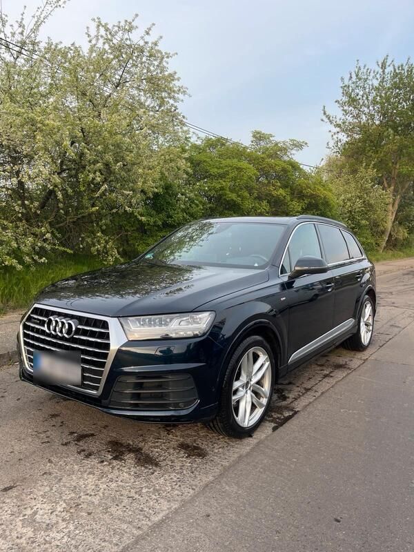 Blau Gebraucht 2016 Audi Q7 S-Line SUV | 34.900 € (Teuer) - Bild 1/4