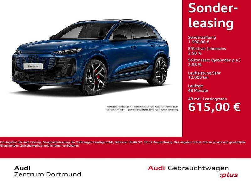 Ascariblau metallic Gebraucht 2024 Audi Q6 e-tron Ambiente SUV | 69.911 € (Fairer Preis) - Bild 1/4