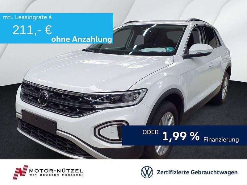 Pure white Gebraucht 2024 VW T-Roc Life SUV | 21.830 € (Guter Preis) - Bild 1/4