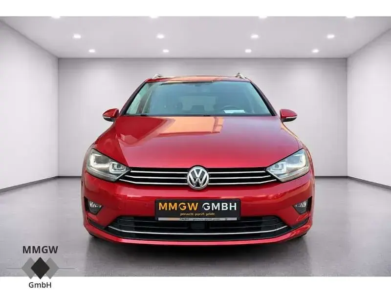Gebraucht VW Golf Sportsvan LOUNGE 125 PS (91 kW) 2015 Rot Van / Kleinbus