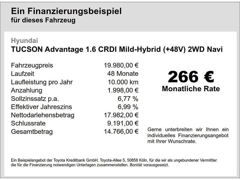 Gebraucht Hyundai Tucson Advantage 136 PS (100 kW) 2020 Rot SUV