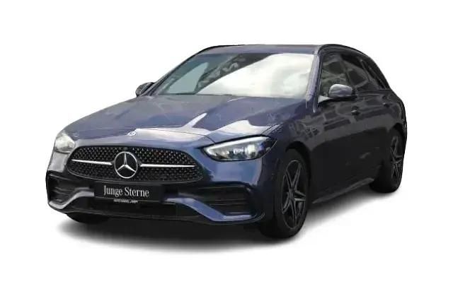 Blau Gebraucht 2024 Mercedes C300e AMG Kombi | 42.399 € (Superpreis) - Bild 1/4