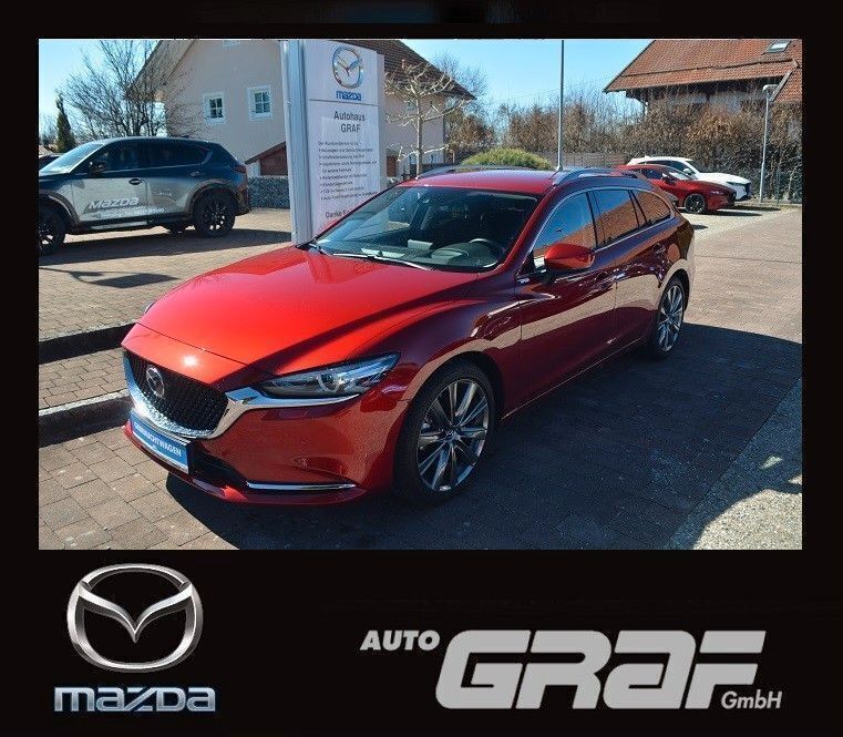 Rot Gebraucht 2022 Mazda 6 Sports-Line Kombi | 26.990 € (Superpreis) - Bild 1/4